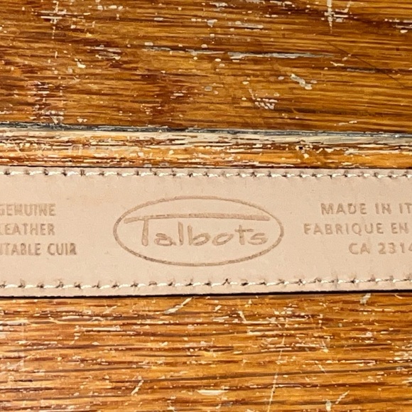 NWOT Talbots genuine leather belt black croc veritable collection boys medium - Picture 10 of 10